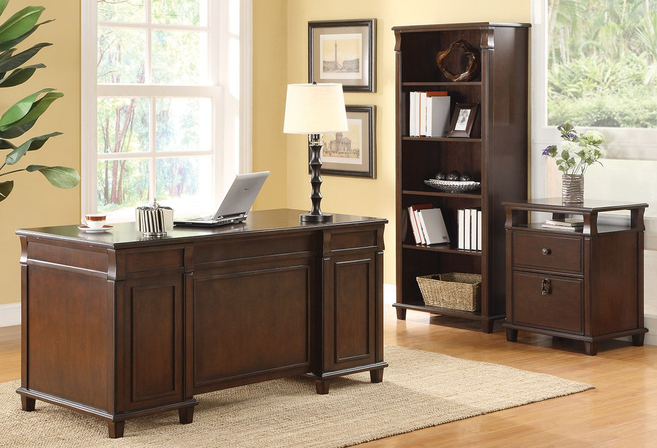 Inspired Bassett The Yesler Collection Yesler Executive Desk pertaining to dimensions 1290 X 880