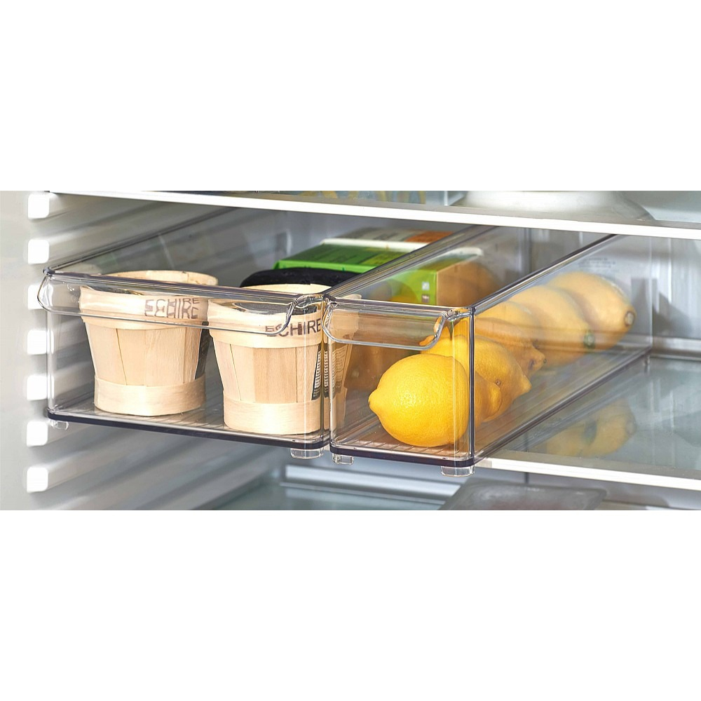 Interdesign Open Stackable Fridge Storage Bin Clear The Holding intended for measurements 1000 X 1000