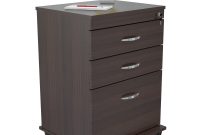 Inval 3 Drawer Vertical Wood Lockable Filing Cabinet Espresso intended for sizing 2000 X 2000