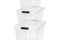 Iris 19 Qt 3175 Qt And 54 Qt Stack And Pull Storage Box In Clear regarding proportions 1000 X 1000