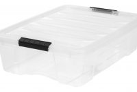 Iris 26 Quart Stack Pull Plastic Storage Box Clear Available In in proportions 4141 X 2345