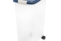 Iris 47 Qt Airtight Pet Food Storage Bin In Navy 301073 The Home for dimensions 1000 X 1000