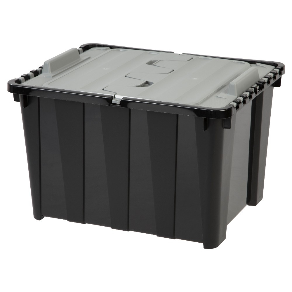 Iris 48 Qt Utility Storage Tubs And Totes 4pk Black Products with size 1000 X 1000
