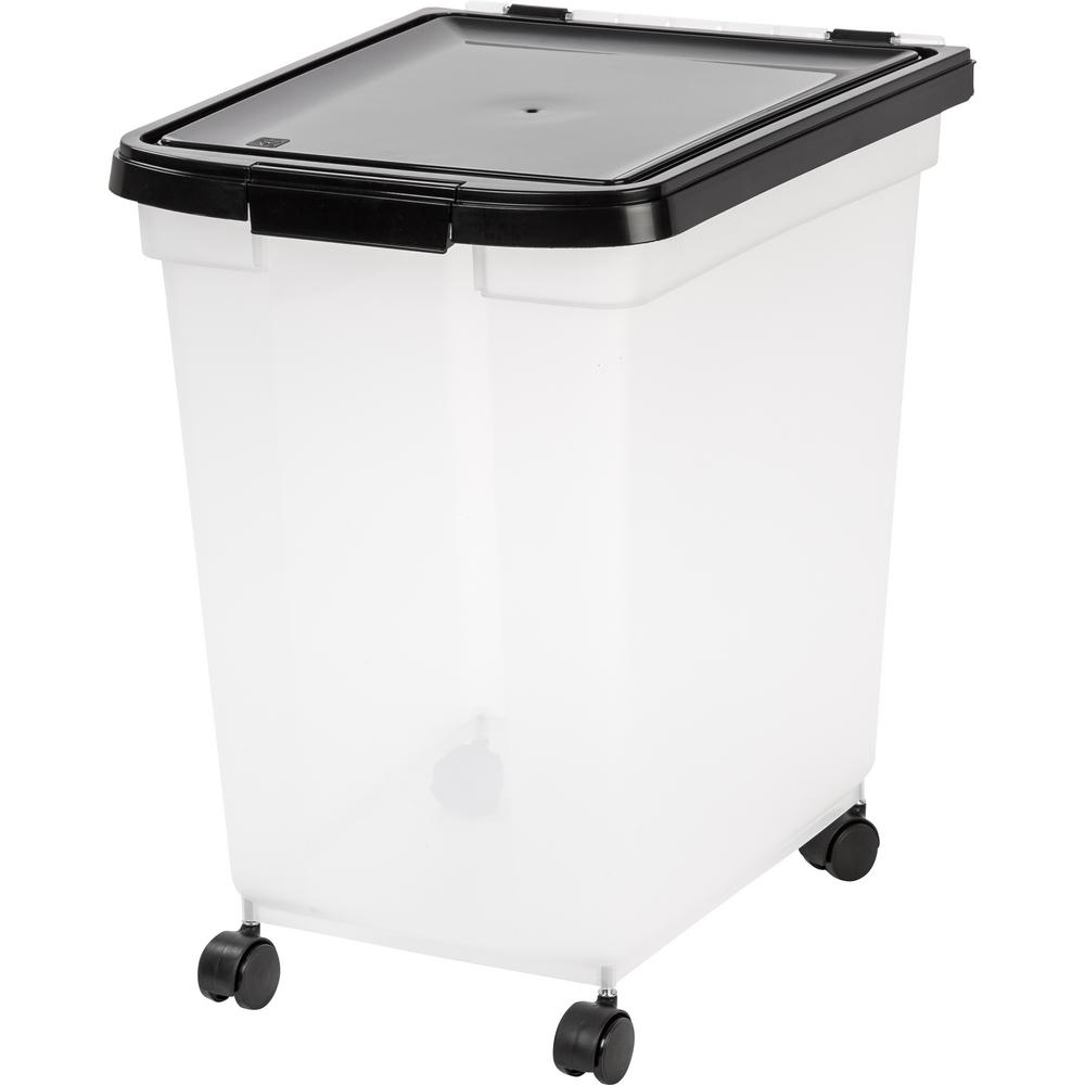 Iris 65 Qt Airtight Pet Food Storage Bin In Clear 300585 The Home for proportions 1000 X 1000