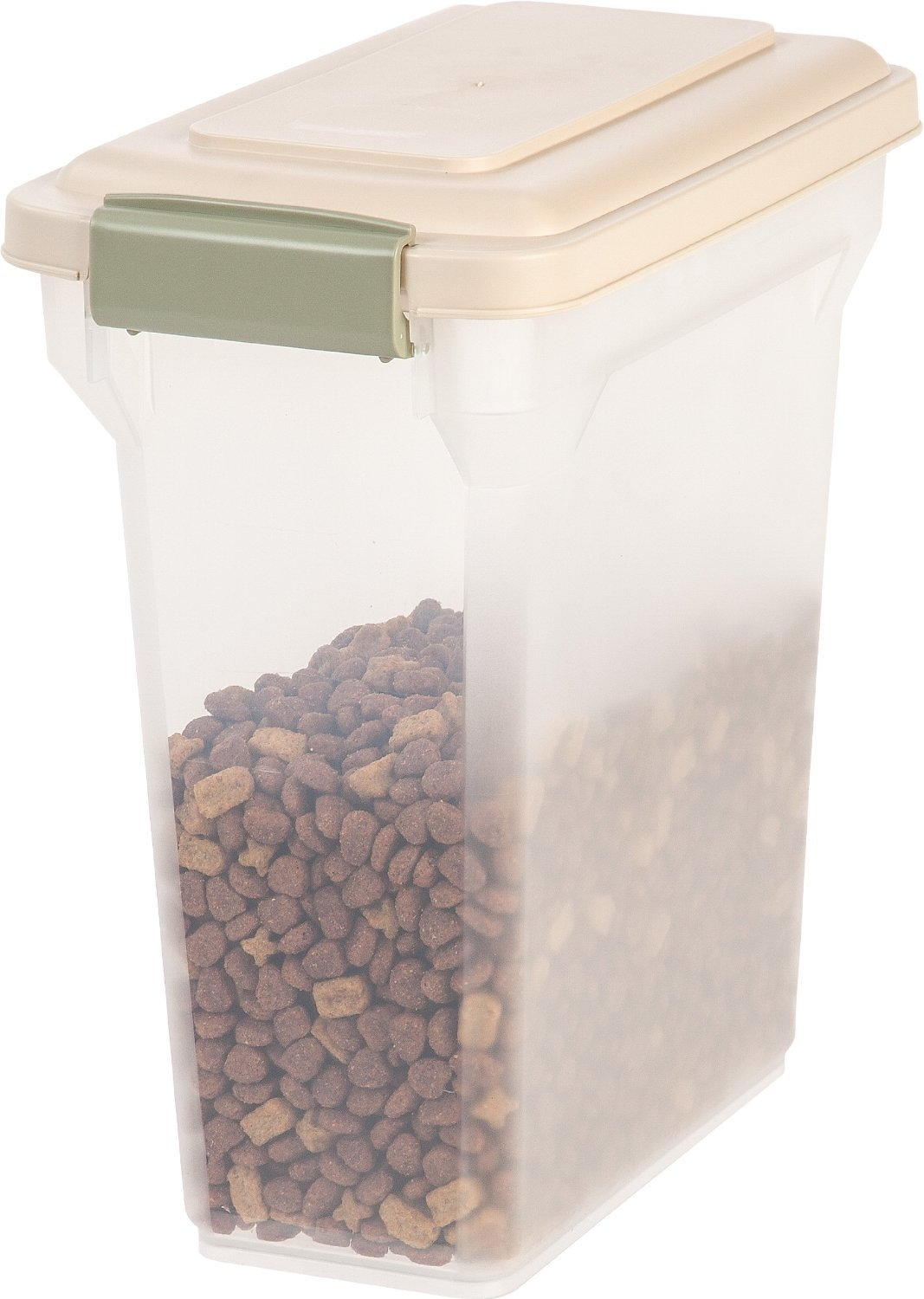 Iris Airtight Pet Food Storage Container Clearalmond 15 Qt inside size 1067 X 1500
