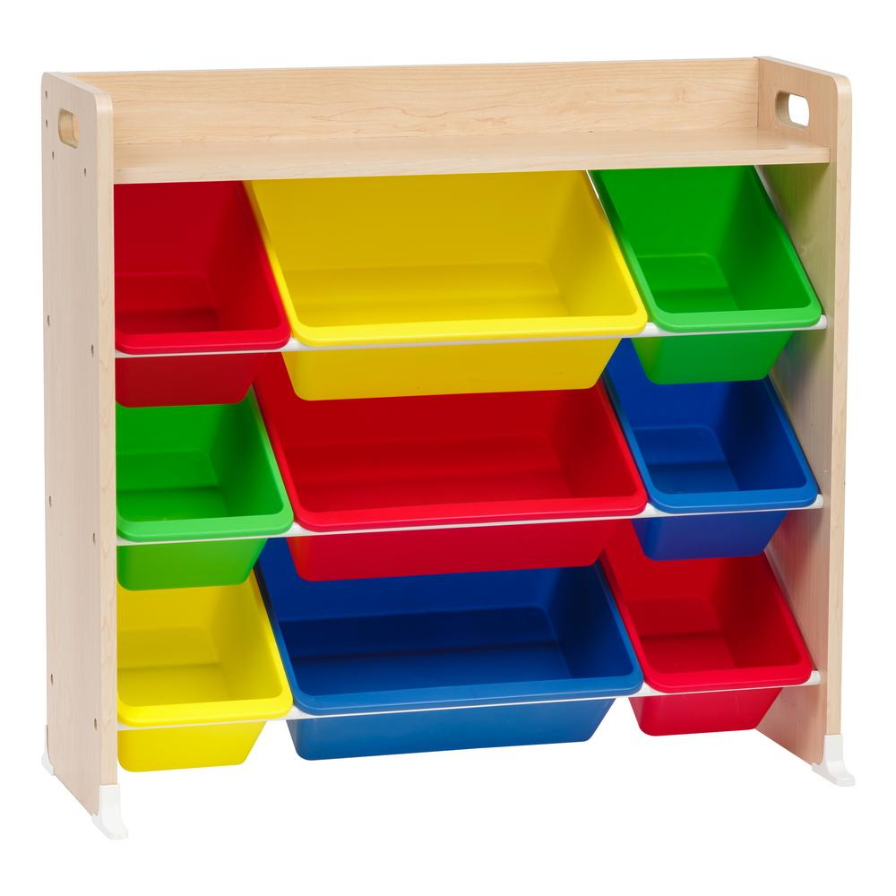 Iris Primary 3 Tier Multi Colored Toy Storage Bin Rack With Shelf regarding measurements 1000 X 1000