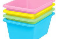 Iris Small Multi Purpose Plastic Bins In Pastel 4 Pack 596982 for size 1000 X 1000