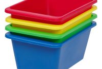 Iris Small Multi Purpose Plastic Bins In Primary 4 Pack 596983 pertaining to proportions 1000 X 1000