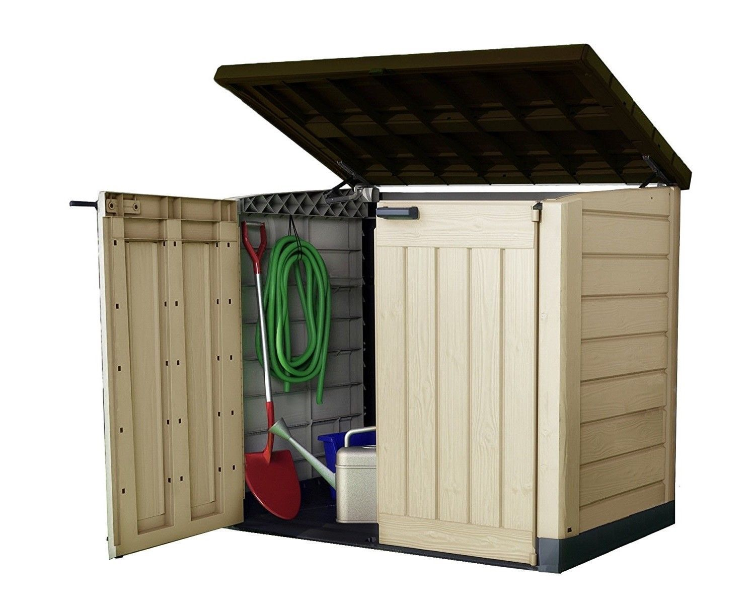 Keter Large Outdoor Plastic Garden Storage Shed Box for sizing 1500 X 1197