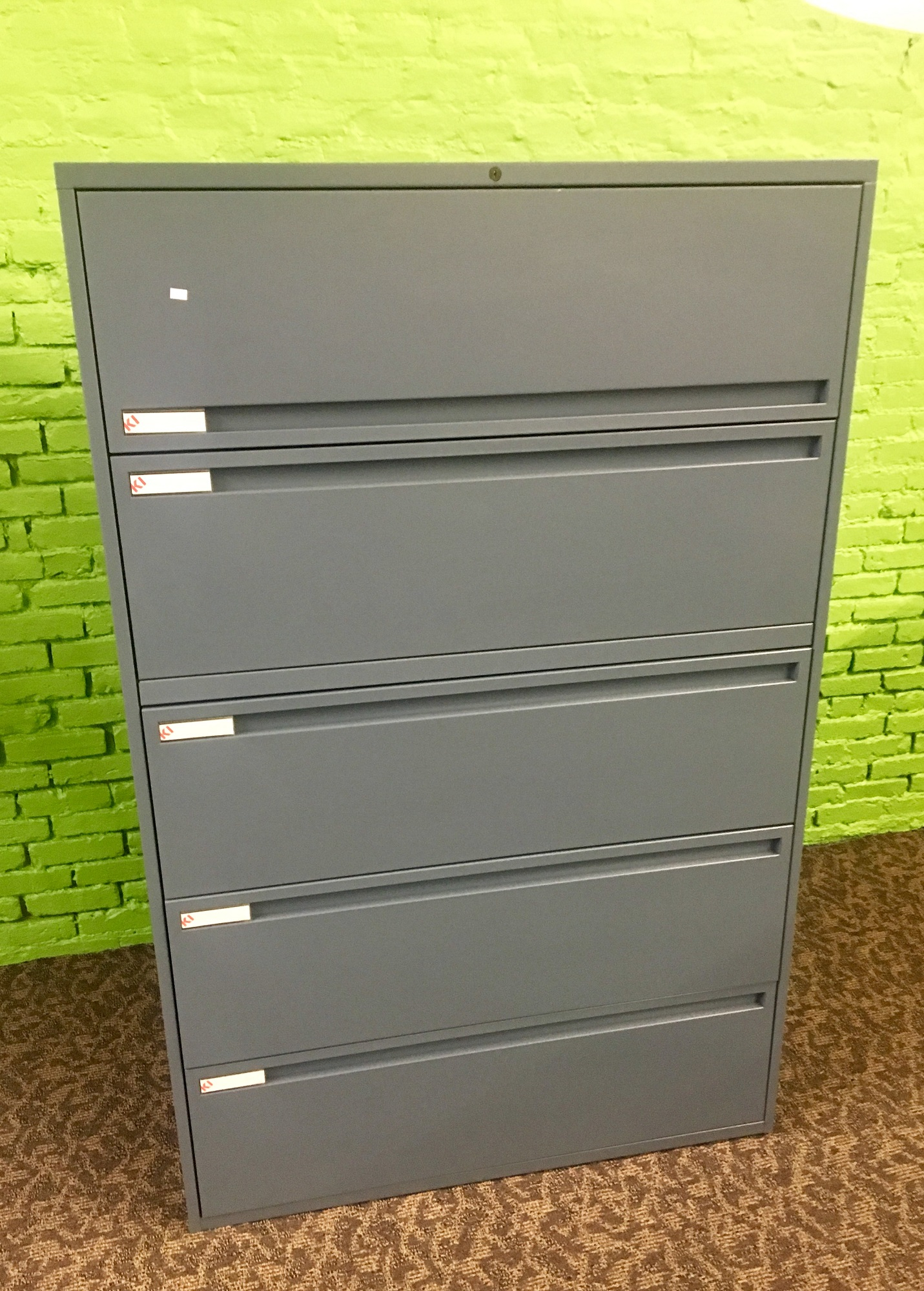 Ki 5 Drawer 42w Lateral File Cabinet Medium Grey Surplus Office with regard to size 1431 X 2000