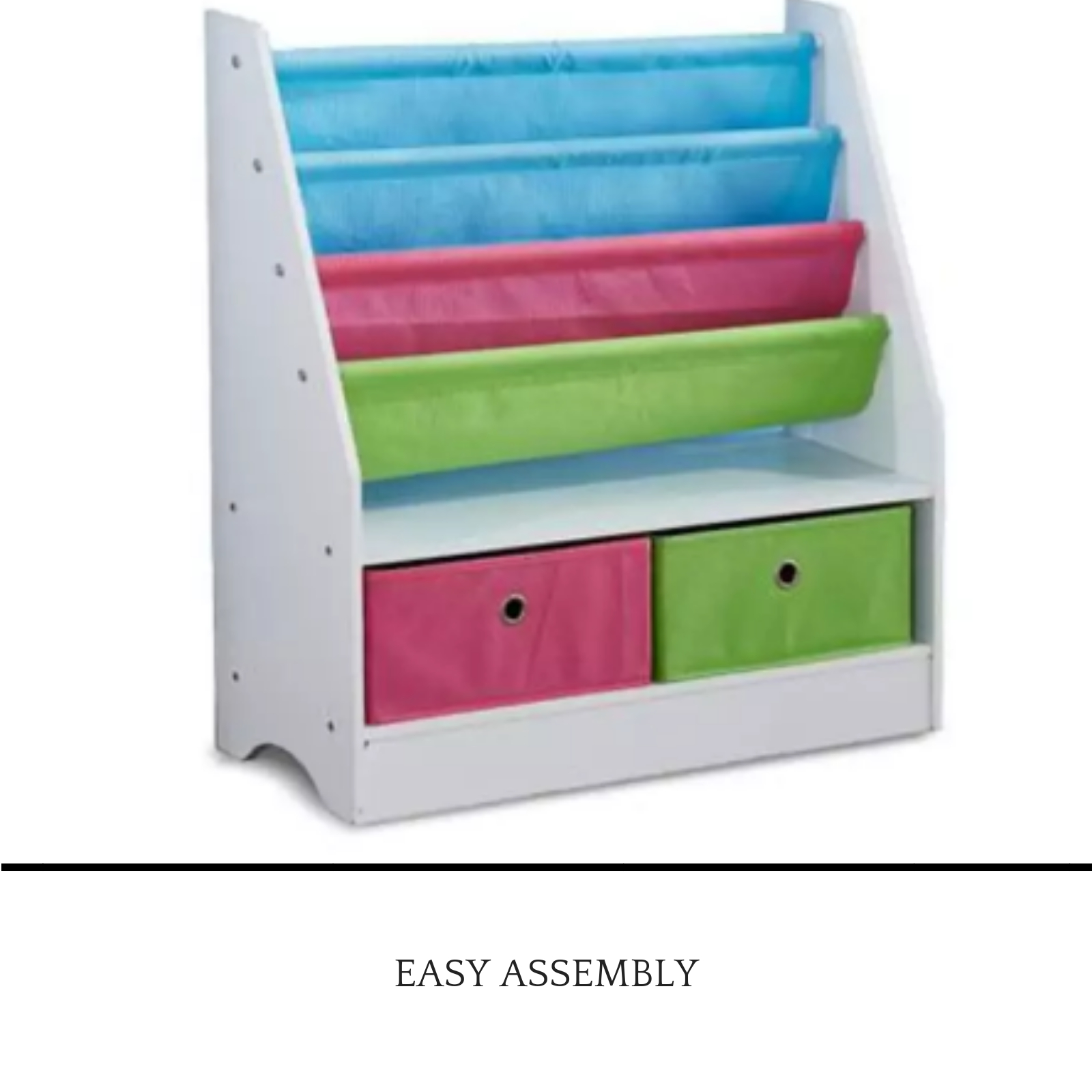 Kids Children Bookcase With 2 Toy Storage Bins Room Display in proportions 1600 X 1600