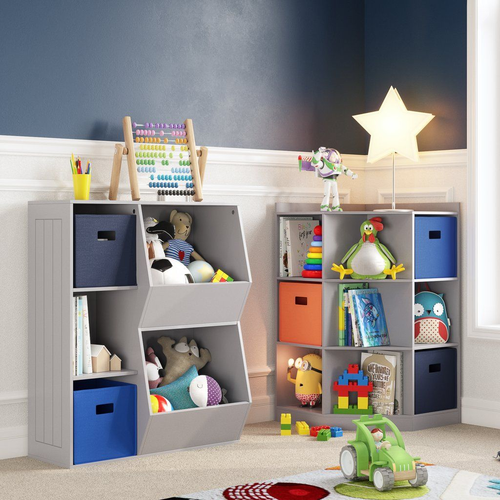 Kids Corner Storage Cabinet With Cubbies Shelves Riverridge for size 1024 X 1024