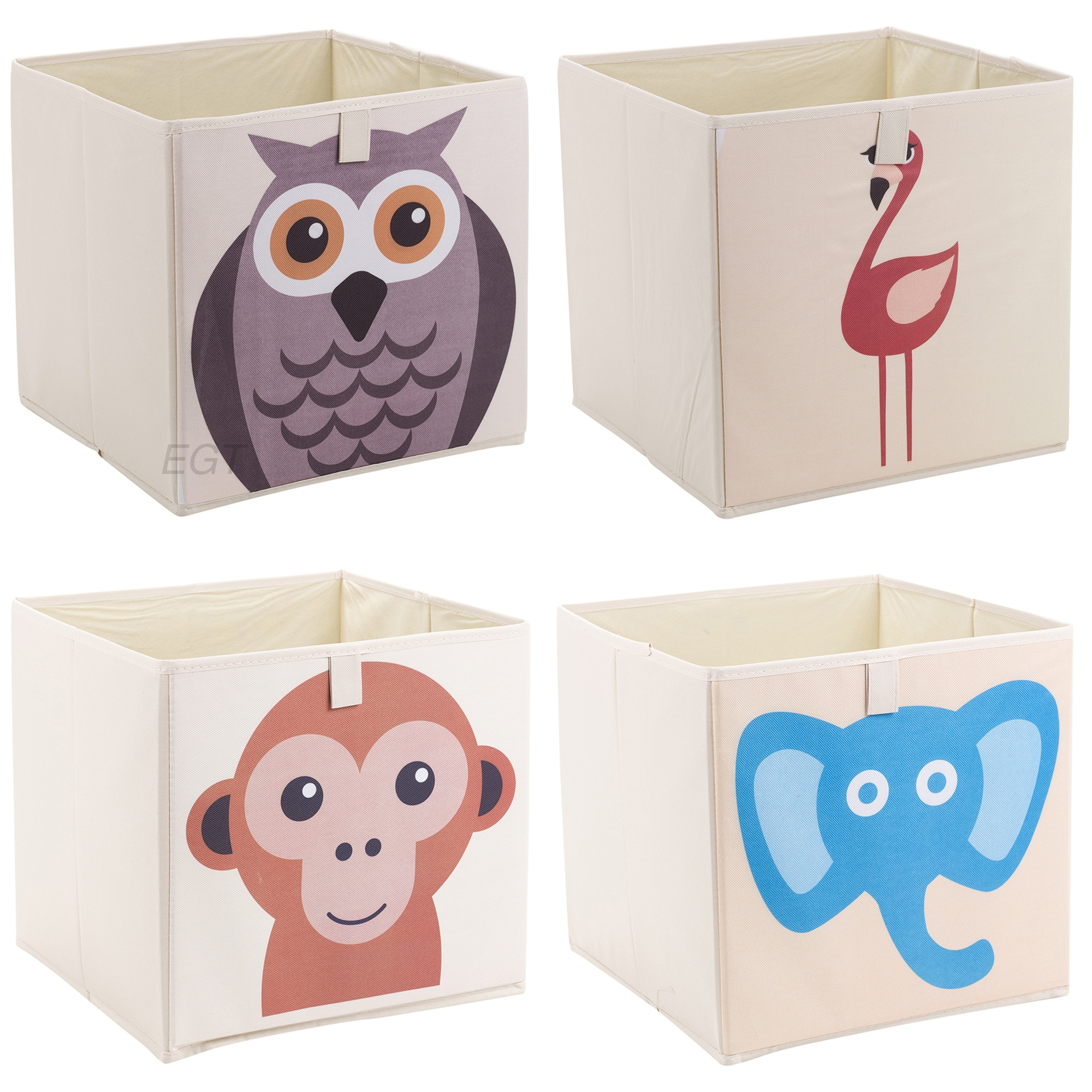 Kids Toy Animal Storage Box Collapsible Non Woven Fabric Childrens intended for measurements 2000 X 2000