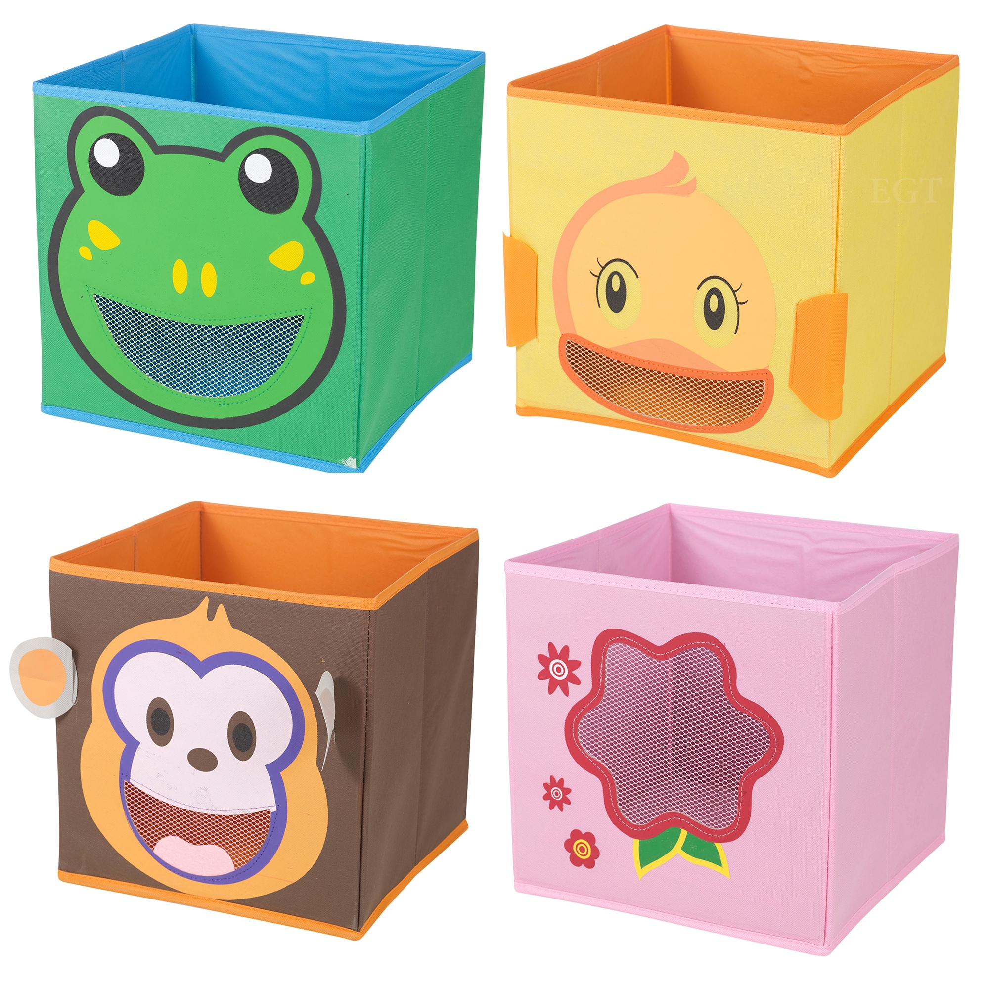 Kids Toy Animal Storage Box Non Woven Fabric Collapsible Organiser in sizing 2000 X 2000