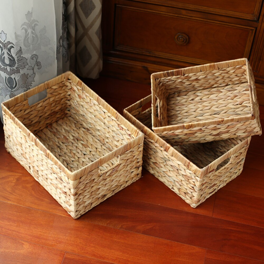 Kingwillow Storage Baskets Containers Natural Water Hyacinth regarding size 1000 X 1000