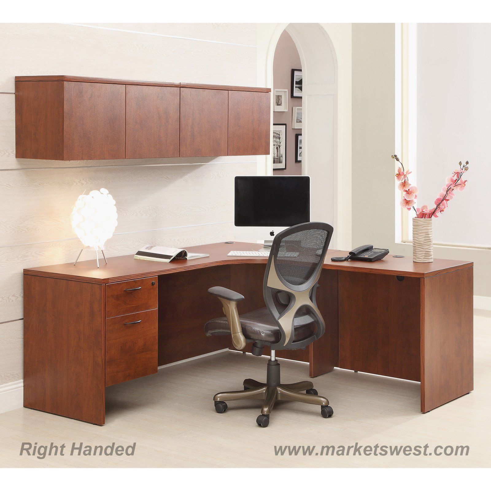 L Shape Desk 72x72 With Computer Corner Wall Mount Cabinets inside proportions 1600 X 1600