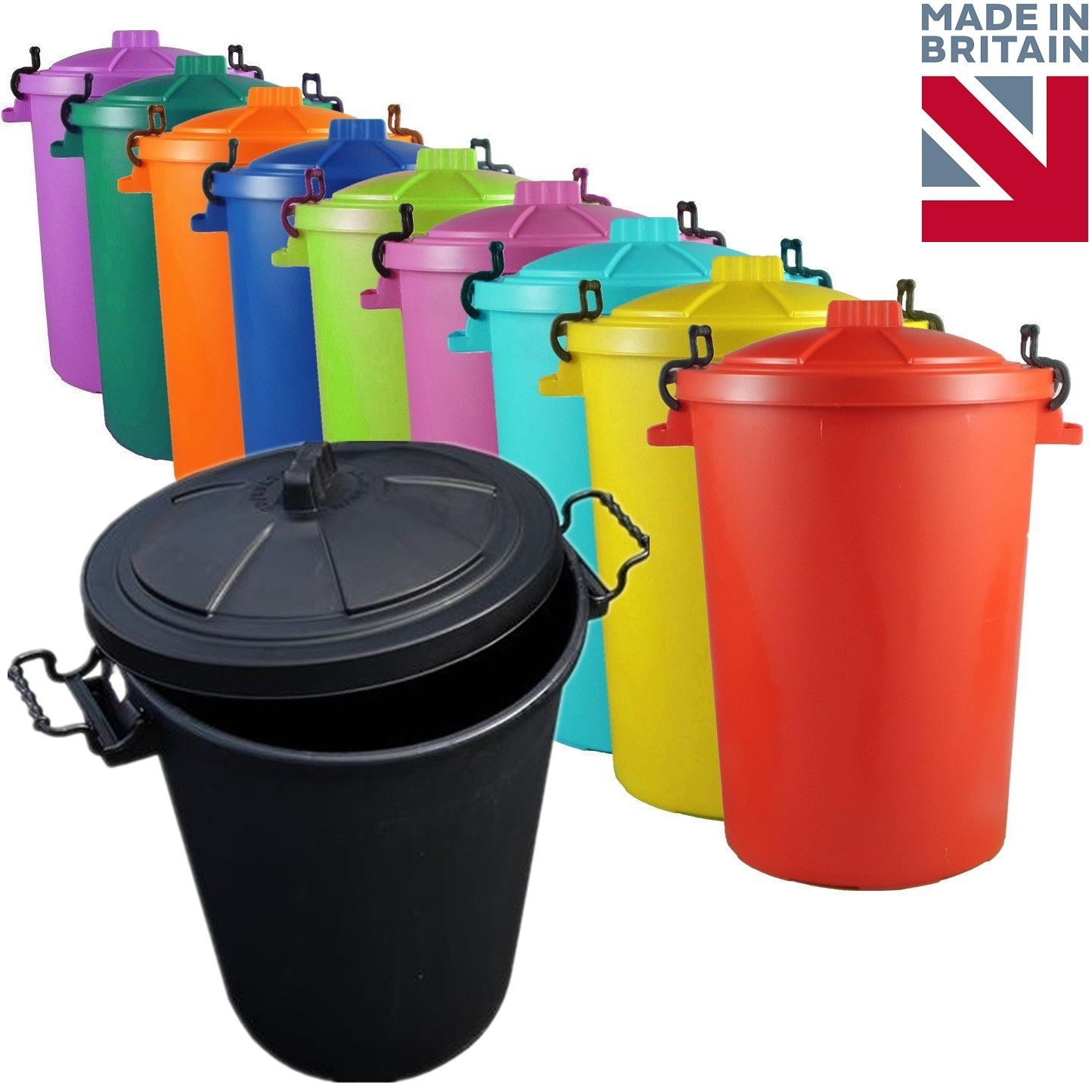 Large 8085l Litre Plastic Bin Rubbish Waste Dustbin Outdoor Animal inside sizing 1444 X 1444