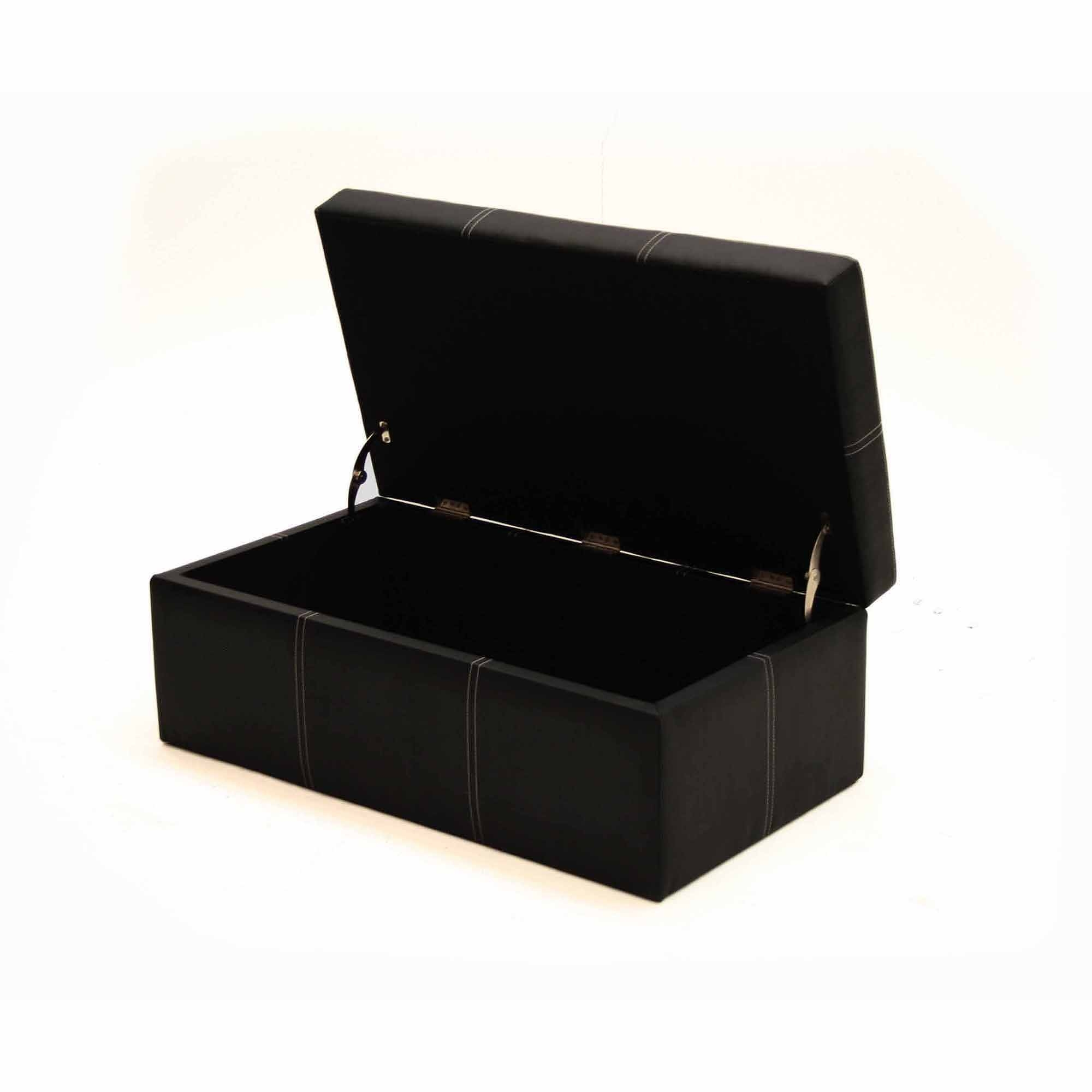 Large Black Faux Leather Storage Box with regard to measurements 2000 X 2000