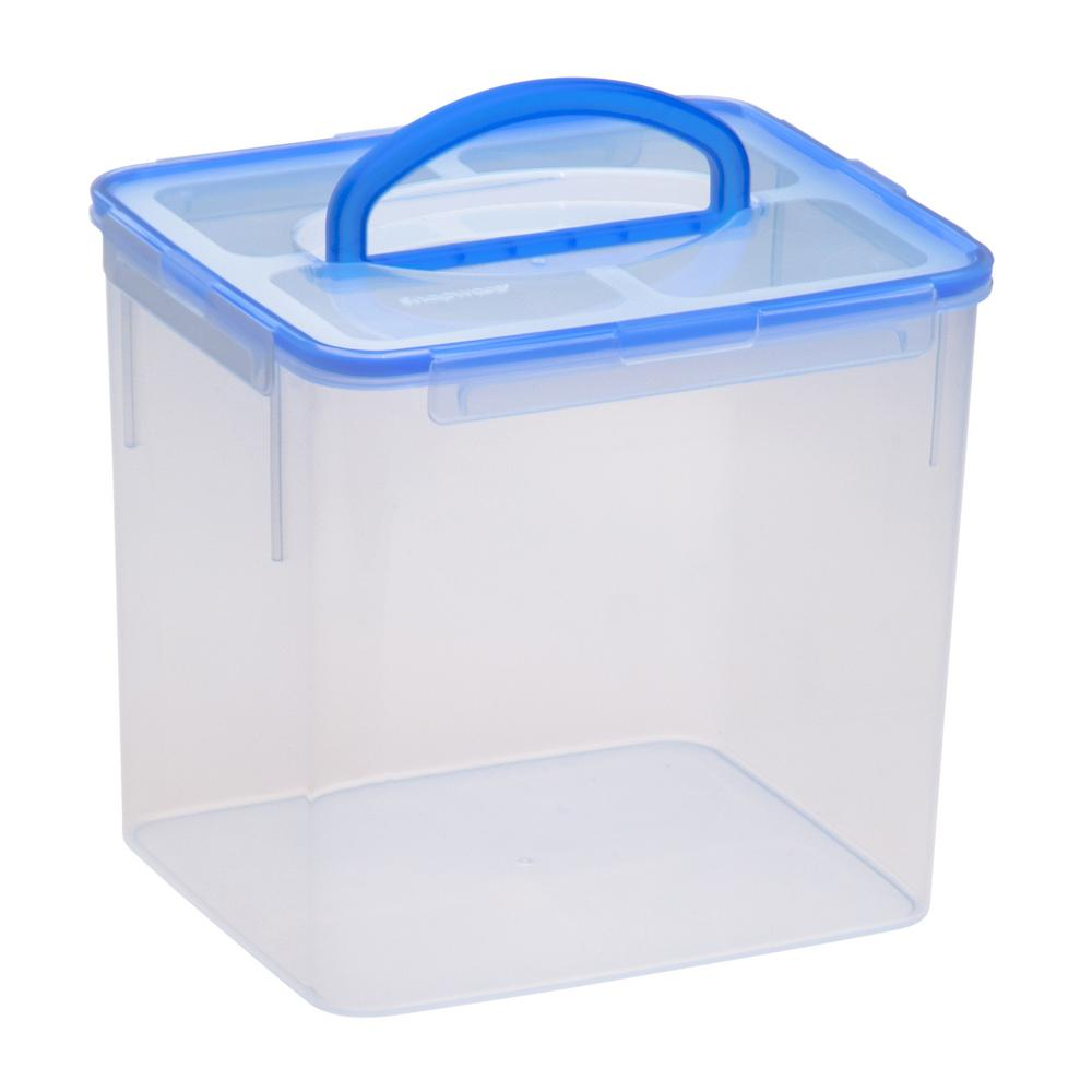 Large Food Storage Container Plastic Handle 40 Cup Bpa Free Latch inside measurements 1000 X 1000