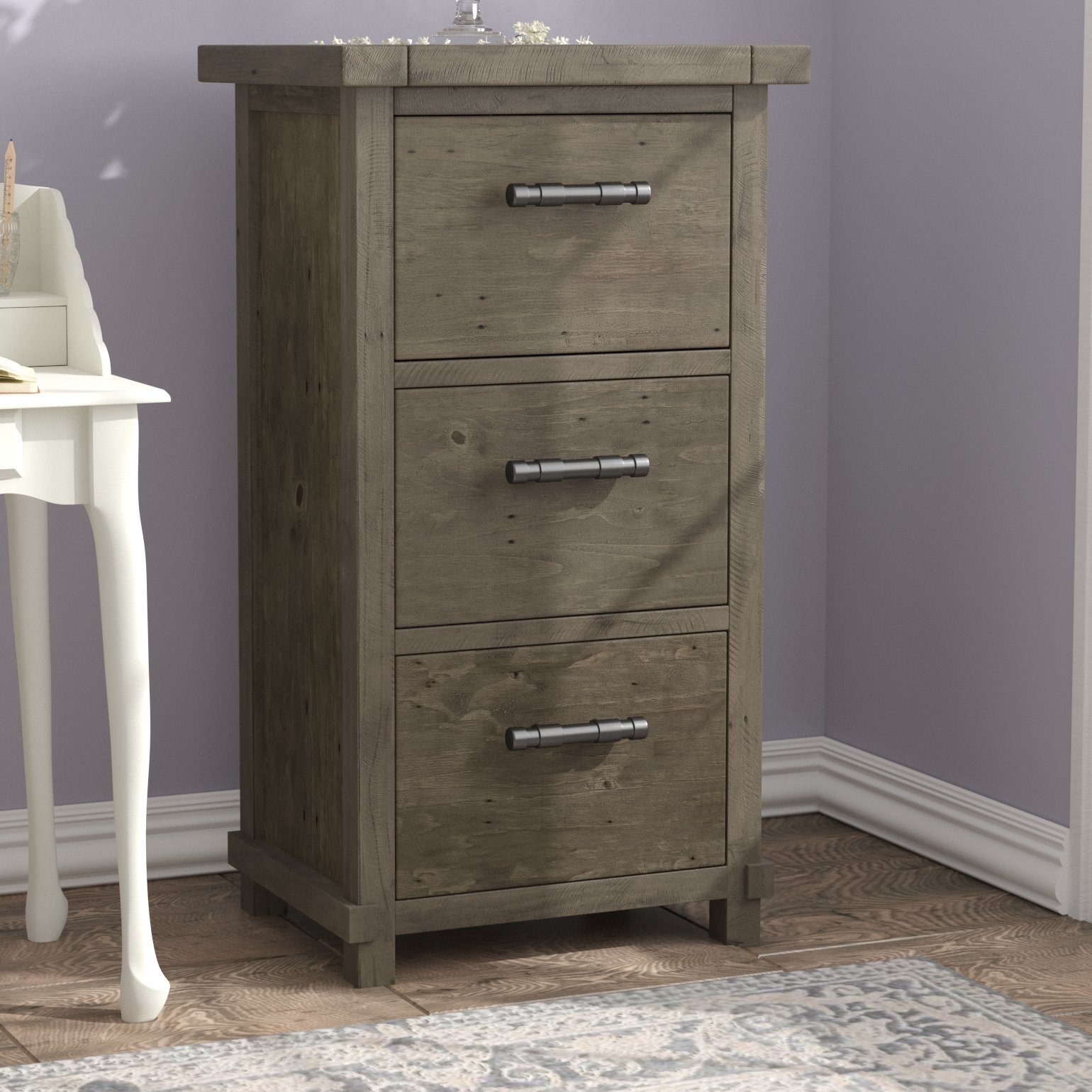 Lark Manor Gertrude 3 Drawer Vertical Filing Cabinet Reviews Wayfair within proportions 1540 X 1540