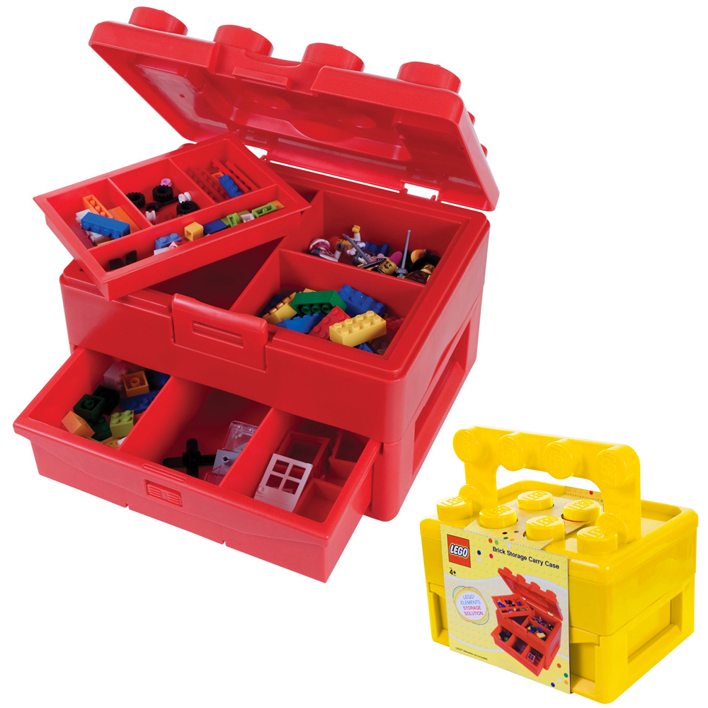 Lego Brick Shaped Storage Case Carry Handle Stackable Toy Lego throughout measurements 1000 X 1000