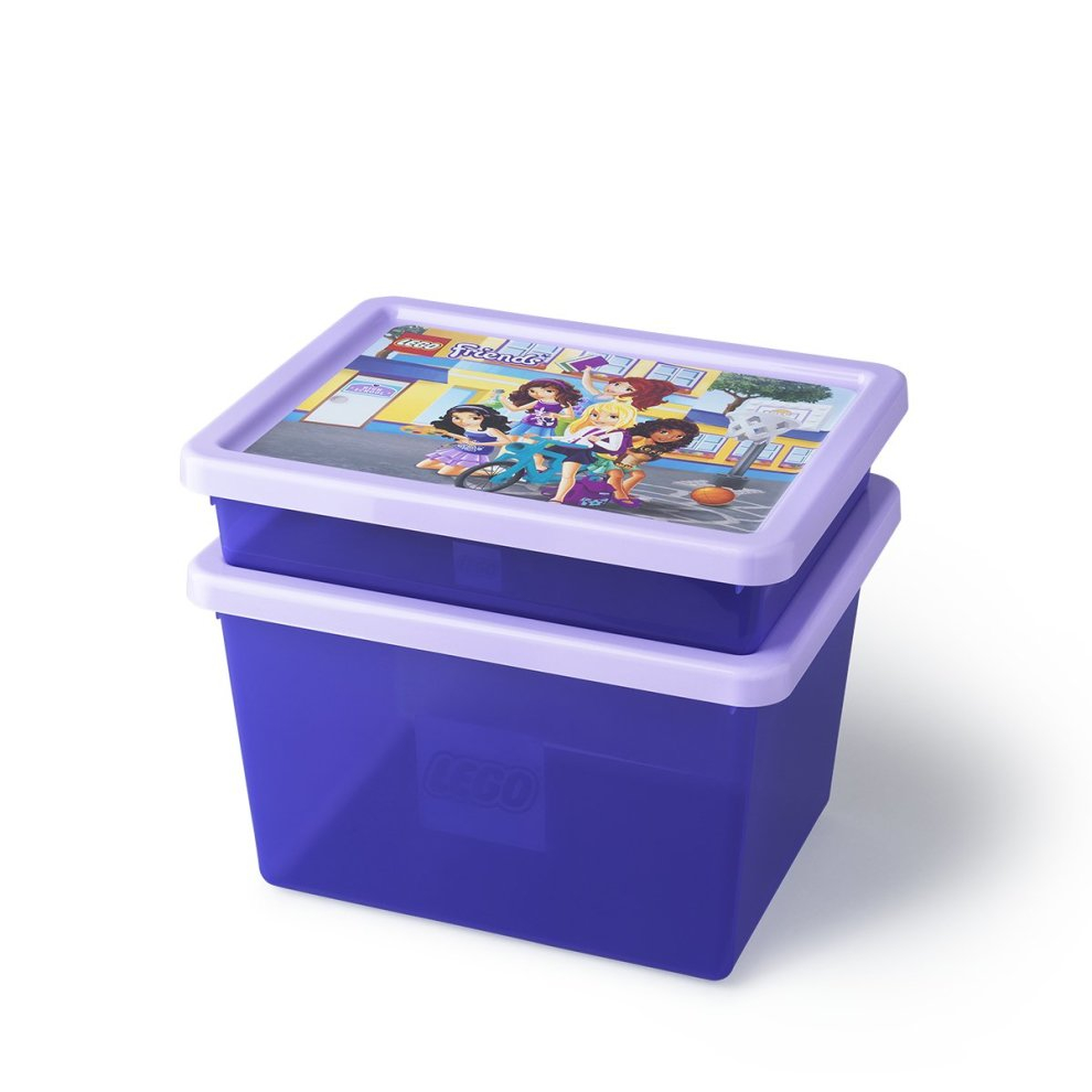 Lego Friends Large Storage Box With Lid On Onbuy within sizing 990 X 990