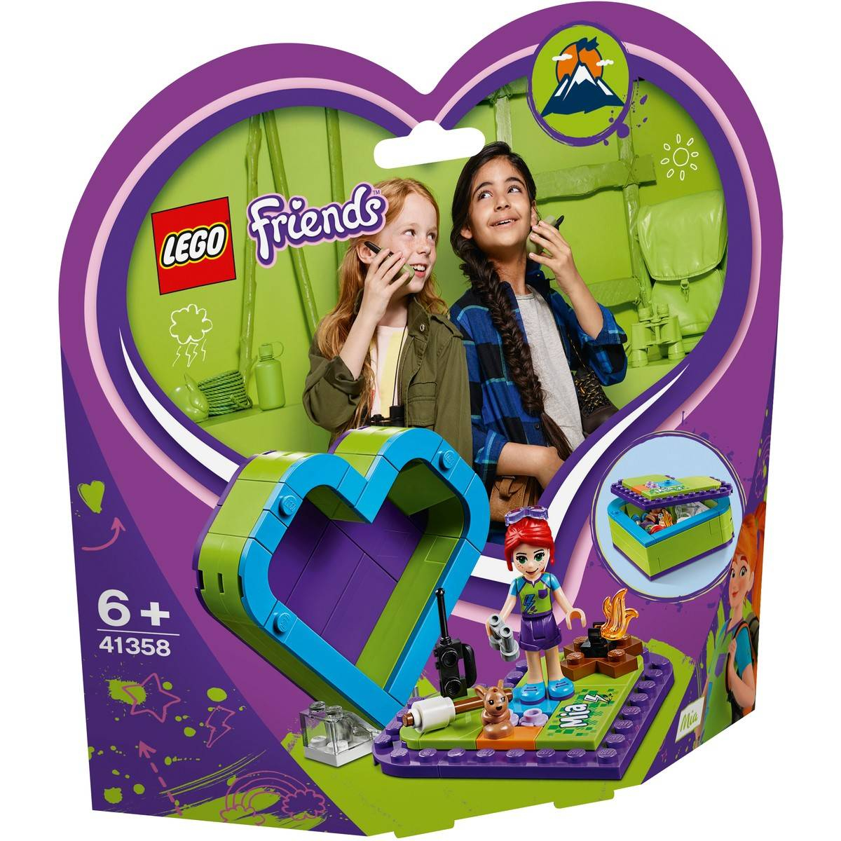 Lego Friends Mia Heart Box 41358 Big W with measurements 1200 X 1200