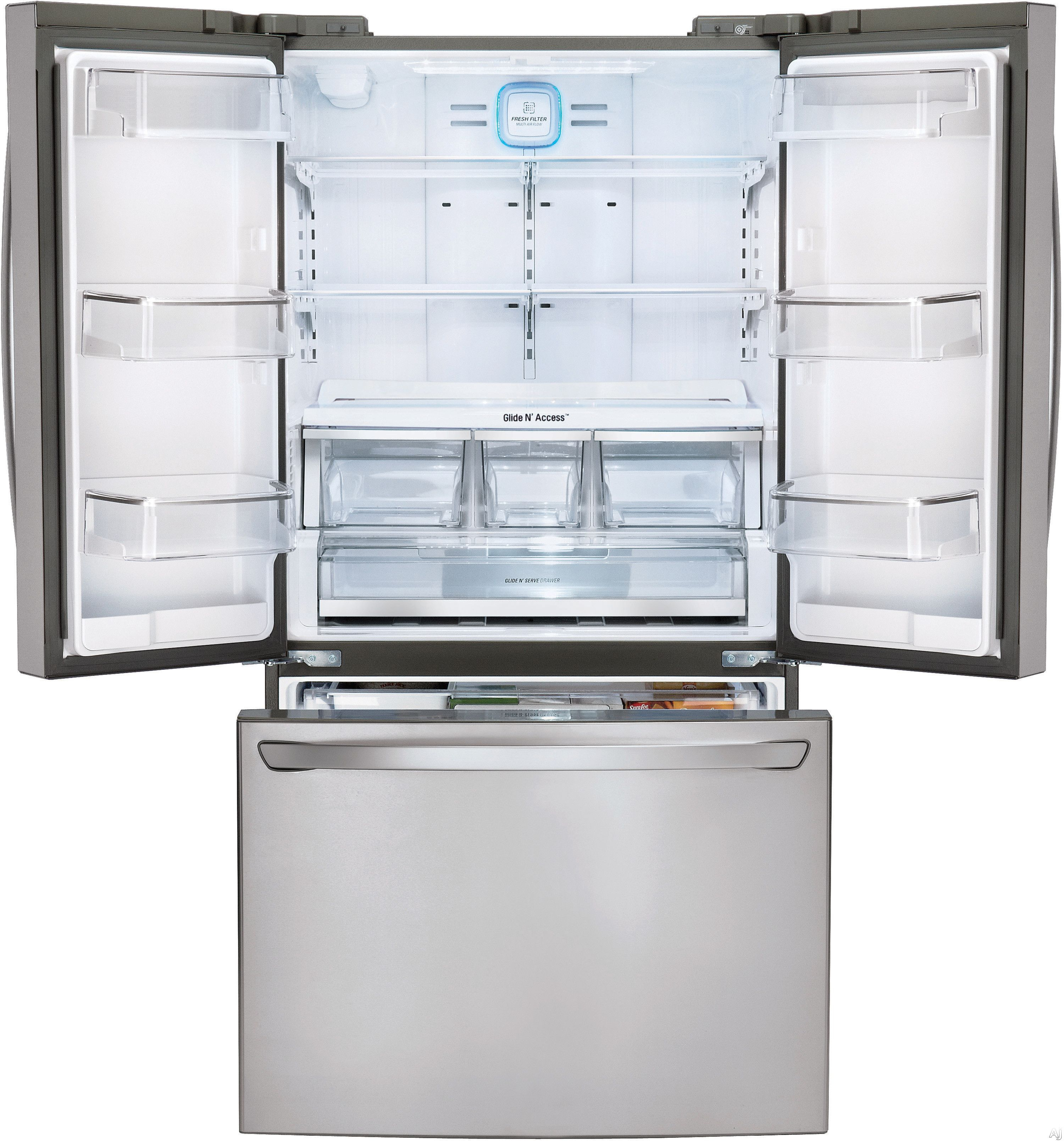 Lg Lfcs31626s 313 Cu Ft French Door Refrigerator With Glide N intended for proportions 3000 X 3216