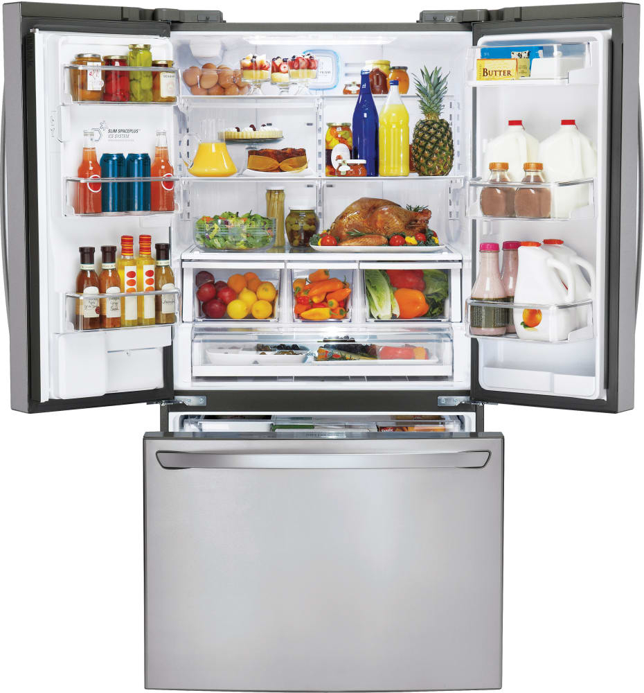 Lg Lfxc24726s 36 Inch Counter Depth French Door Refrigerator With with regard to dimensions 930 X 1000