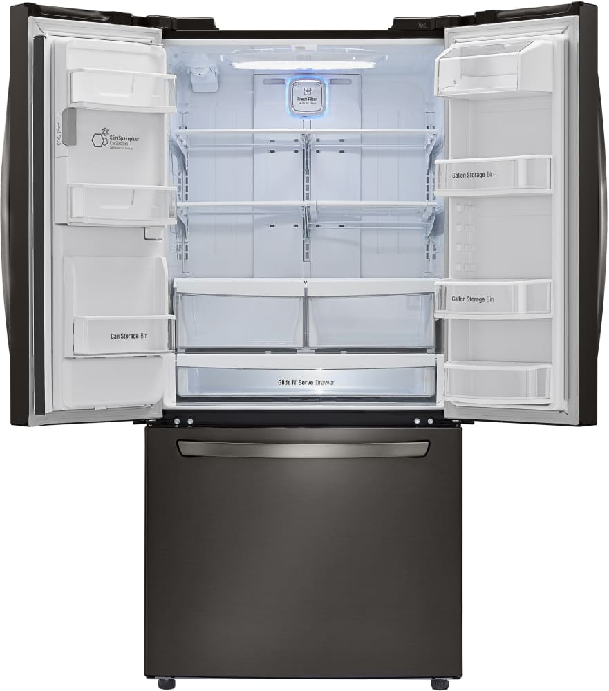 Lg Lfxs24623d 33 Inch French Door Refrigerator With Slim Spaceplus intended for sizing 881 X 1000
