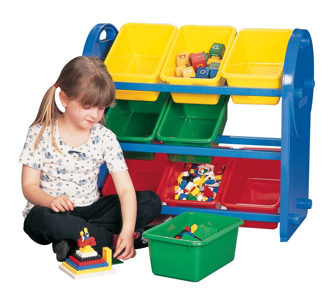 Liberty House 9 Bin Toy Storage Organiser Toys Tidy Strong Durable in measurements 1417 X 1299