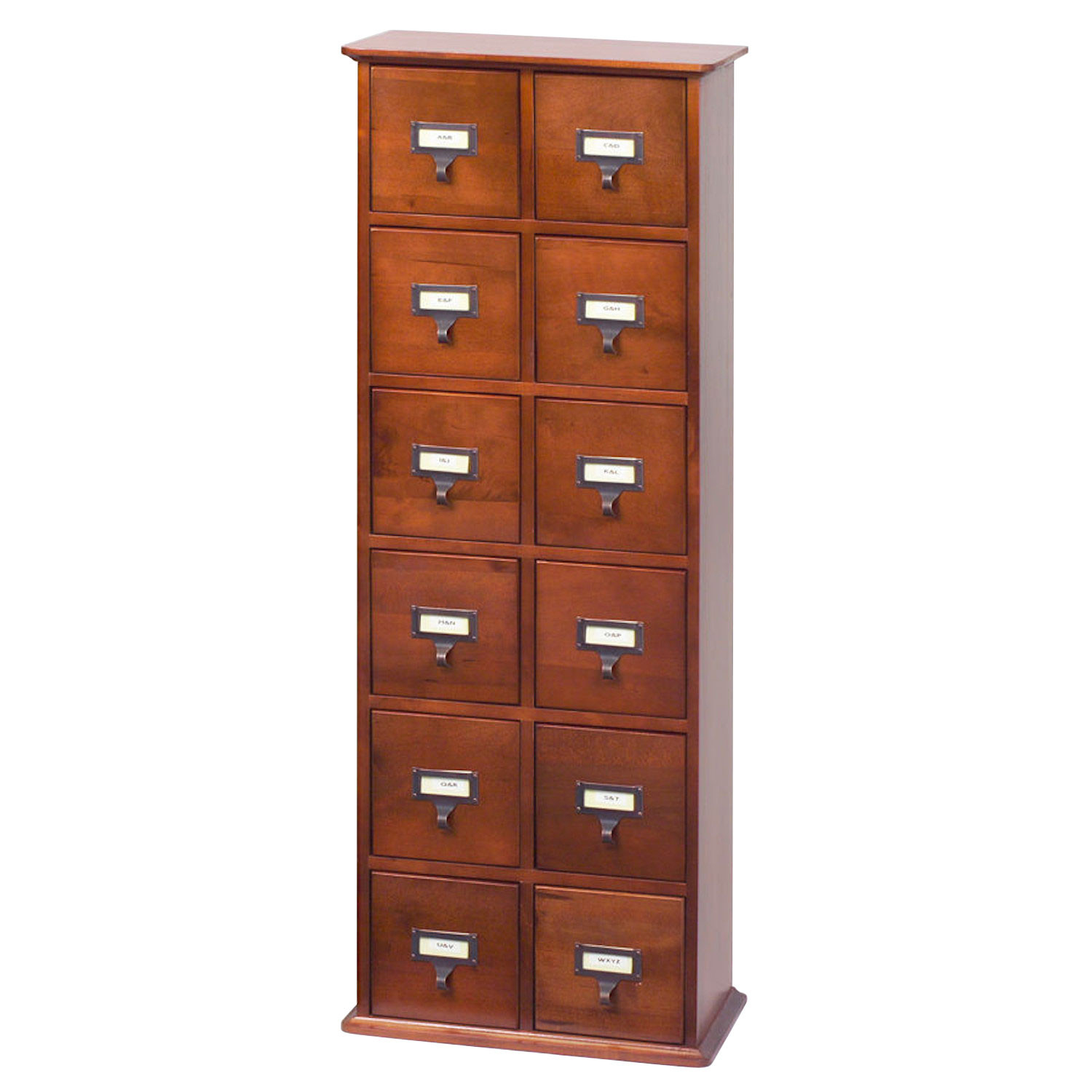 Library Card Catalog Cddvd Storage Cabinet 12 Drawer Stores 228 with dimensions 1500 X 1500