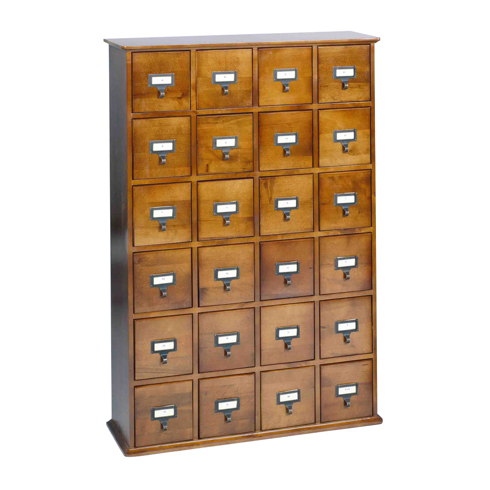 Library Card Catalog Cddvd Storage Cabinet 24 Drawer Stores 456 inside sizing 1001 X 1001