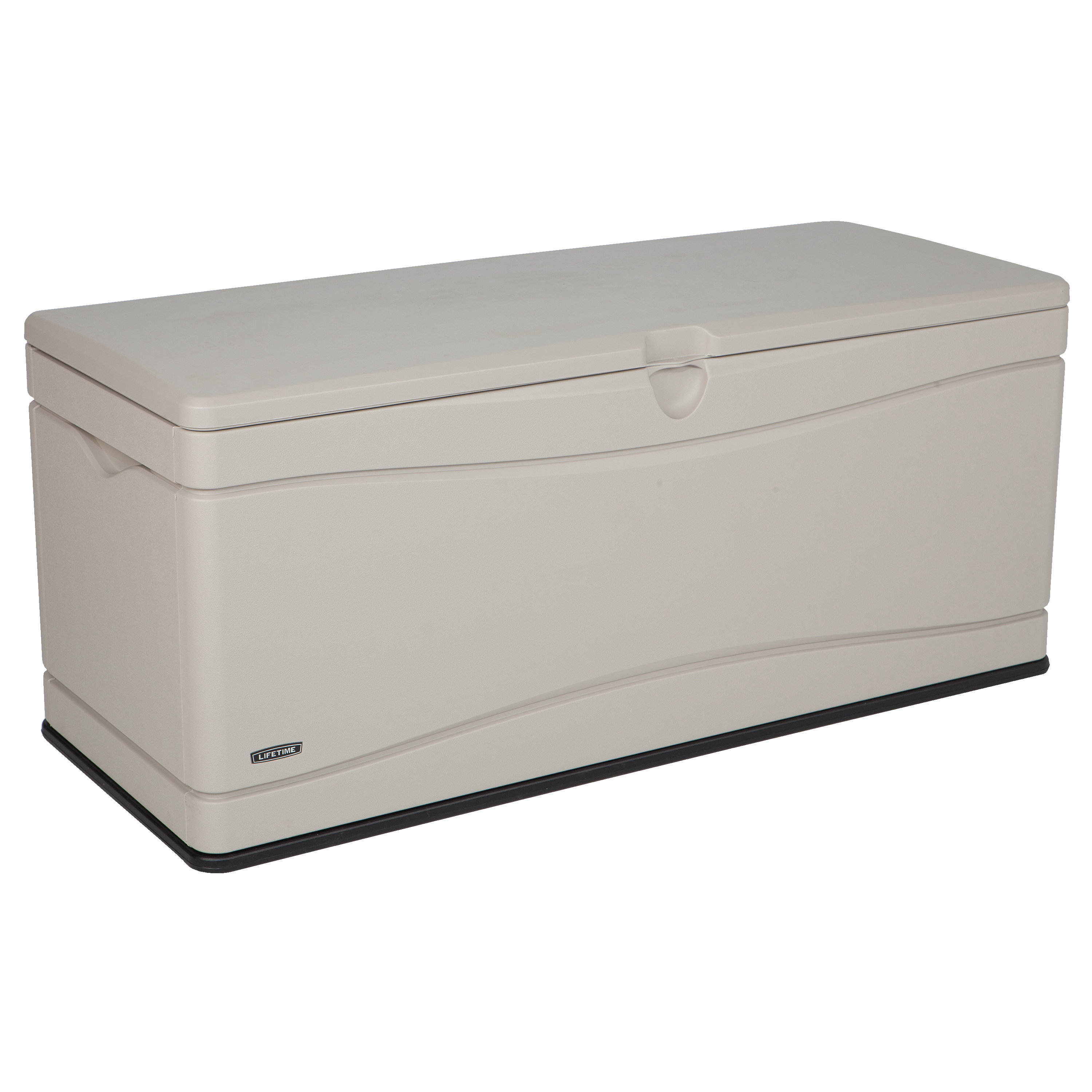 Lifetime Outdoor Storage 130 Gallon Plastic Deck Box Reviews Wayfair with proportions 3000 X 3000