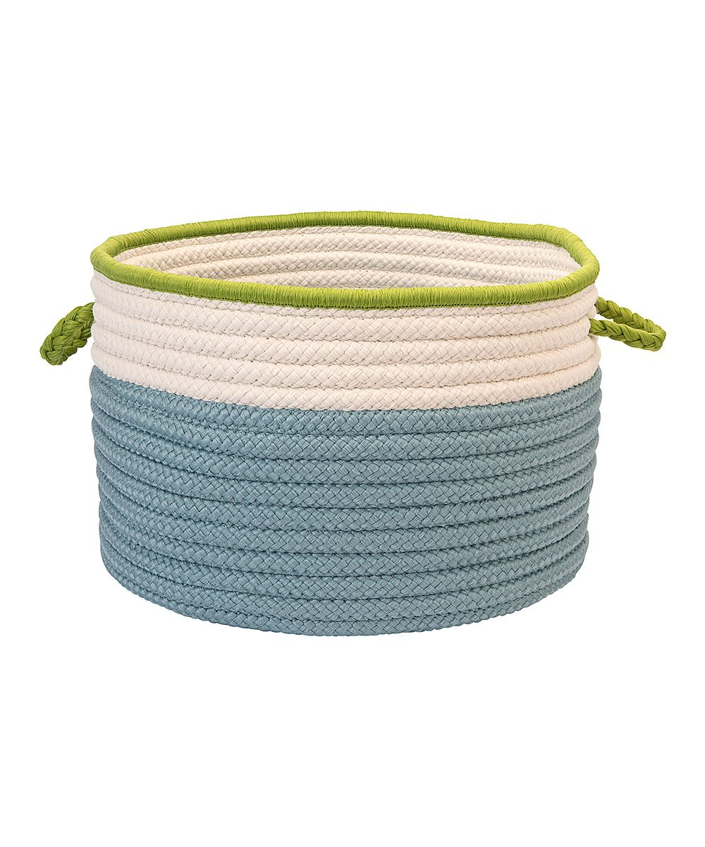 Light Blue Bright Green In The Band Storage Basket Organize Me for sizing 1000 X 1201