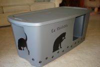 Litter Box Made From Large Storage Bin From Walmart Cat Litter intended for dimensions 3264 X 2448