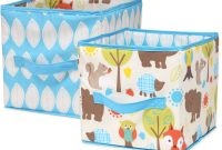 Little Bedding Nojo Woodlands Collapsible Storage Bin 2 Pack pertaining to proportions 2000 X 2000