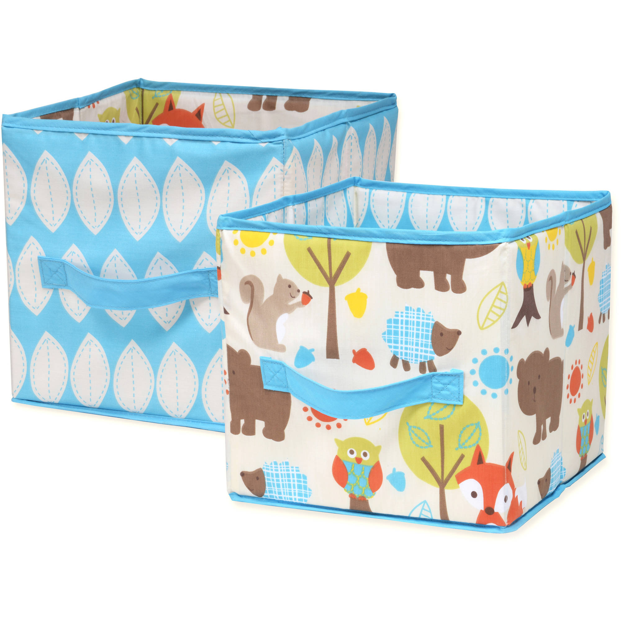 Little Bedding Nojo Woodlands Collapsible Storage Bin 2 Pack within size 2000 X 2000