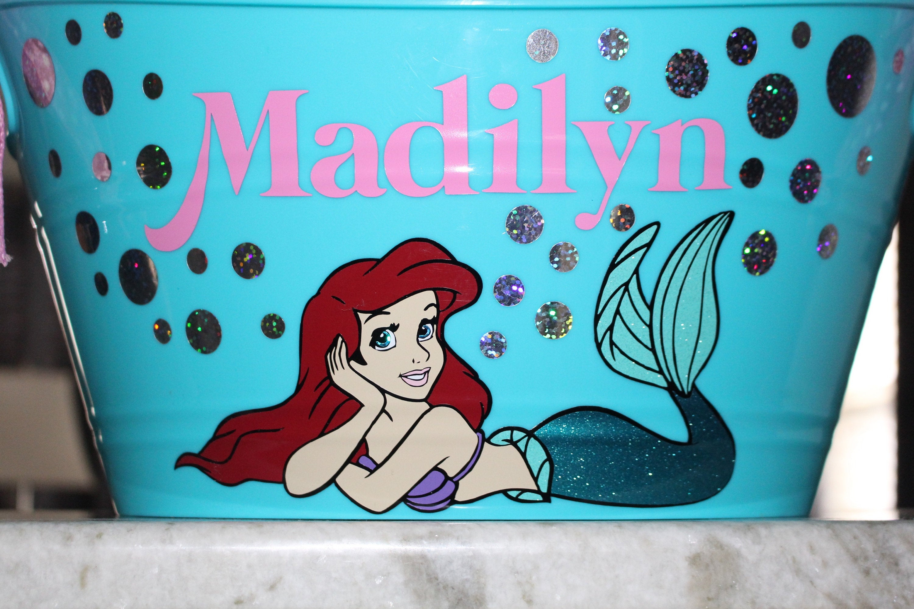 Little Mermaid Ariel Easter Basket Personalized Toy Basket Etsy throughout measurements 3000 X 2000