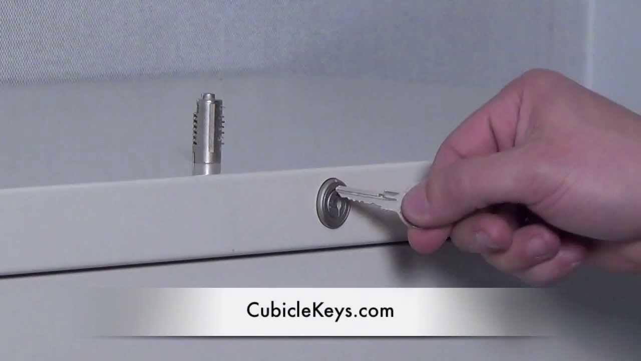 Lock Core Removal Install On A Steelcase File Cabinet for measurements 1280 X 720