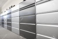 Long Row Of Large Filing Cabinets In An Office Or Hospital Stock with regard to size 1300 X 907