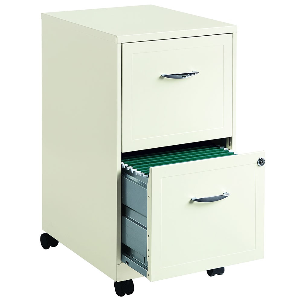 Lorell 2 Drawers Steel Vertical Lockable Filing Cabinet Pearl White with regard to proportions 1000 X 1000