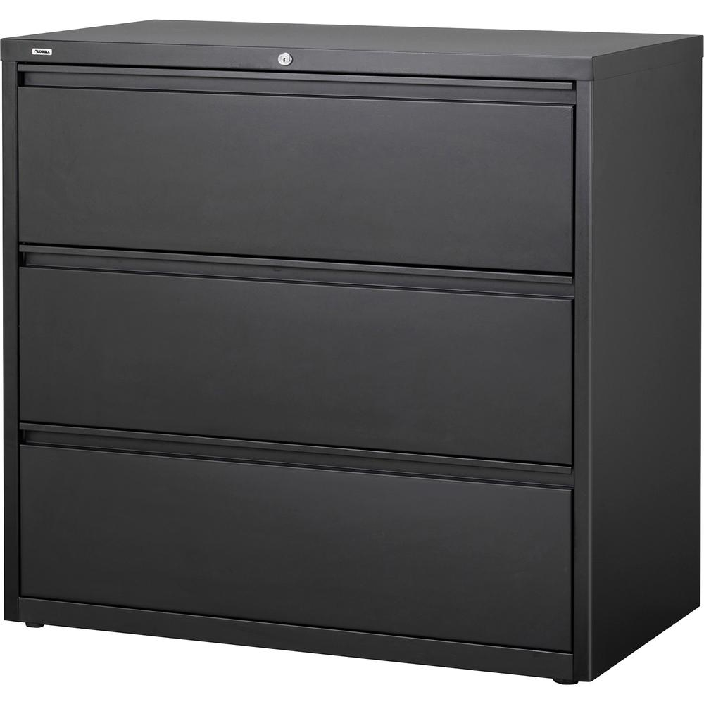 Lorell 3 Drawer Black Lateral Files 42 X 186 X 403 3 X throughout measurements 1000 X 1000