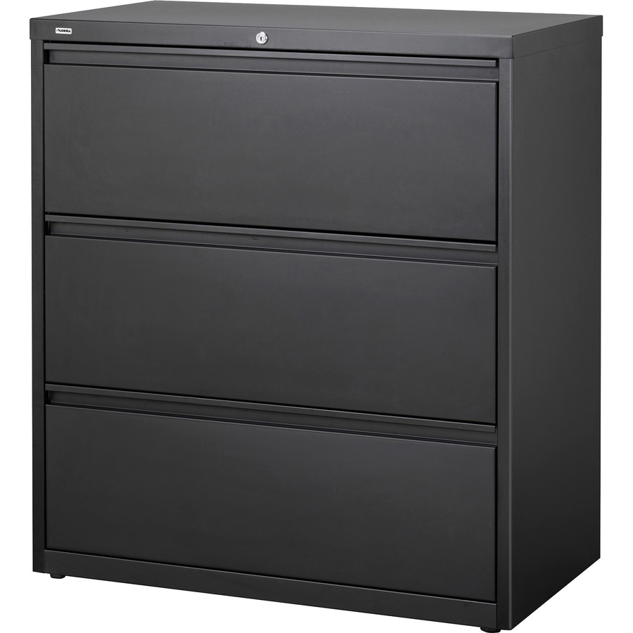 Lorell 3 Drawer Black Lateral Files for sizing 900 X 900