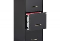 Lorell 3 Drawers Steel Vertical Lockable Filing Cabinet Black for proportions 1300 X 1300