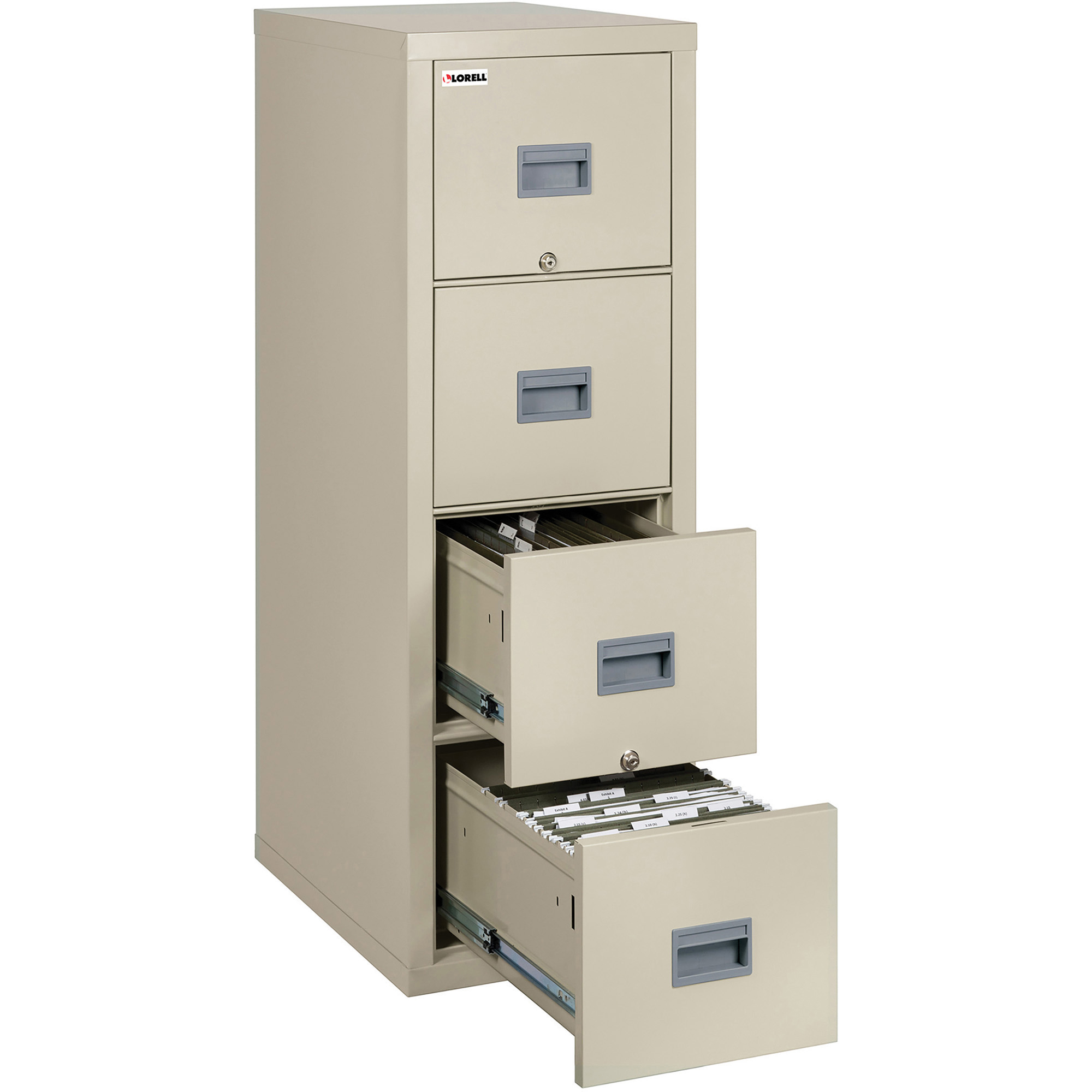 Lorell White Vertical Fireproof File Cabinet 209 X 316 X 528 in proportions 2000 X 2000