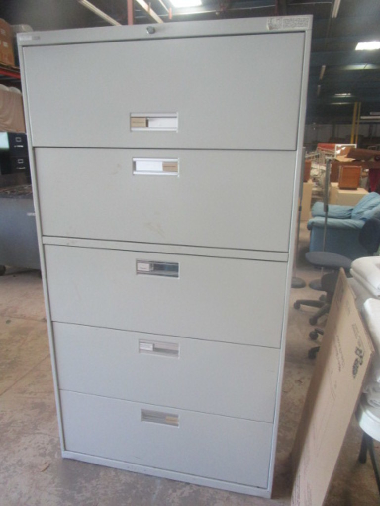 Lot 5 Drawer Hon Lateral File Cabinet Proxibid Auctions with regard to proportions 768 X 1024