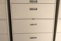 Lot Metal 5 Drawer Lateral File Cabinet With Pull Out Shelf Tan regarding dimensions 768 X 1024
