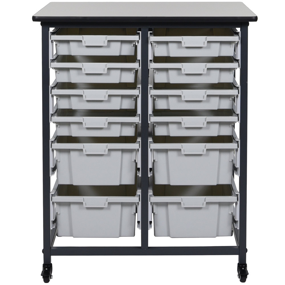 Luxor Mbs Dr 8s4l Mobile Bin Storage Unit 8 Small And 4 Large Bin Capacity inside measurements 1000 X 1000