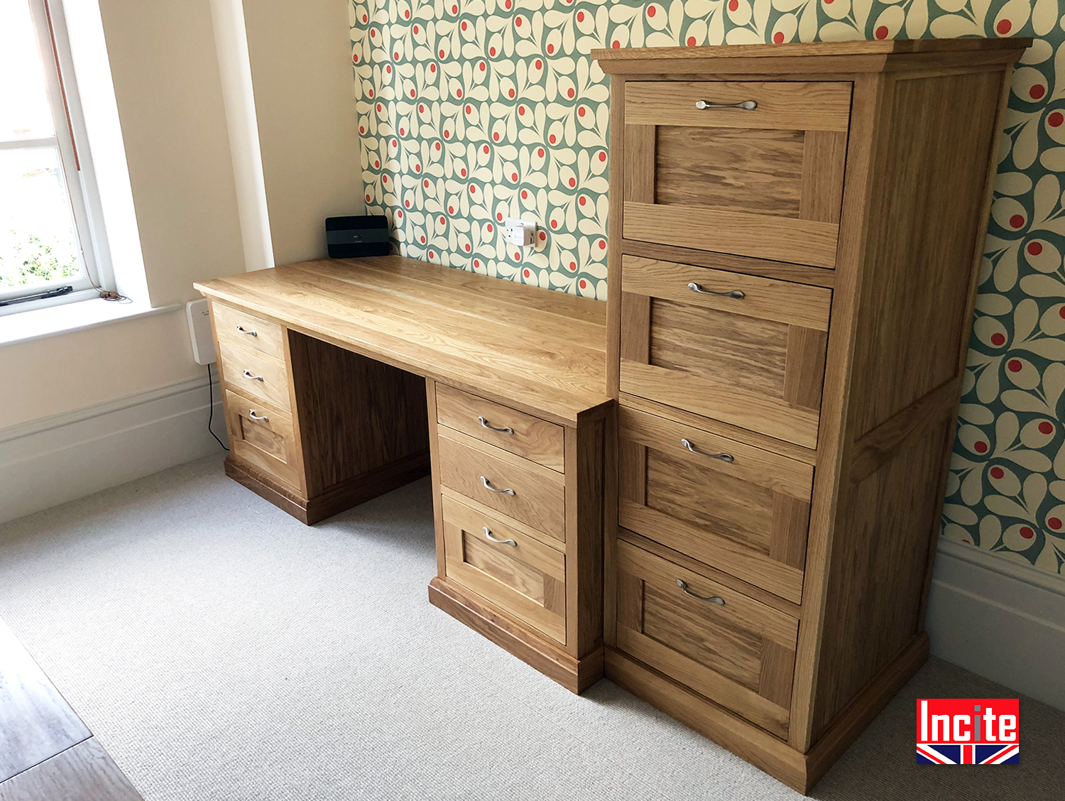 Made To Measure Oak Desk with regard to sizing 1500 X 1128